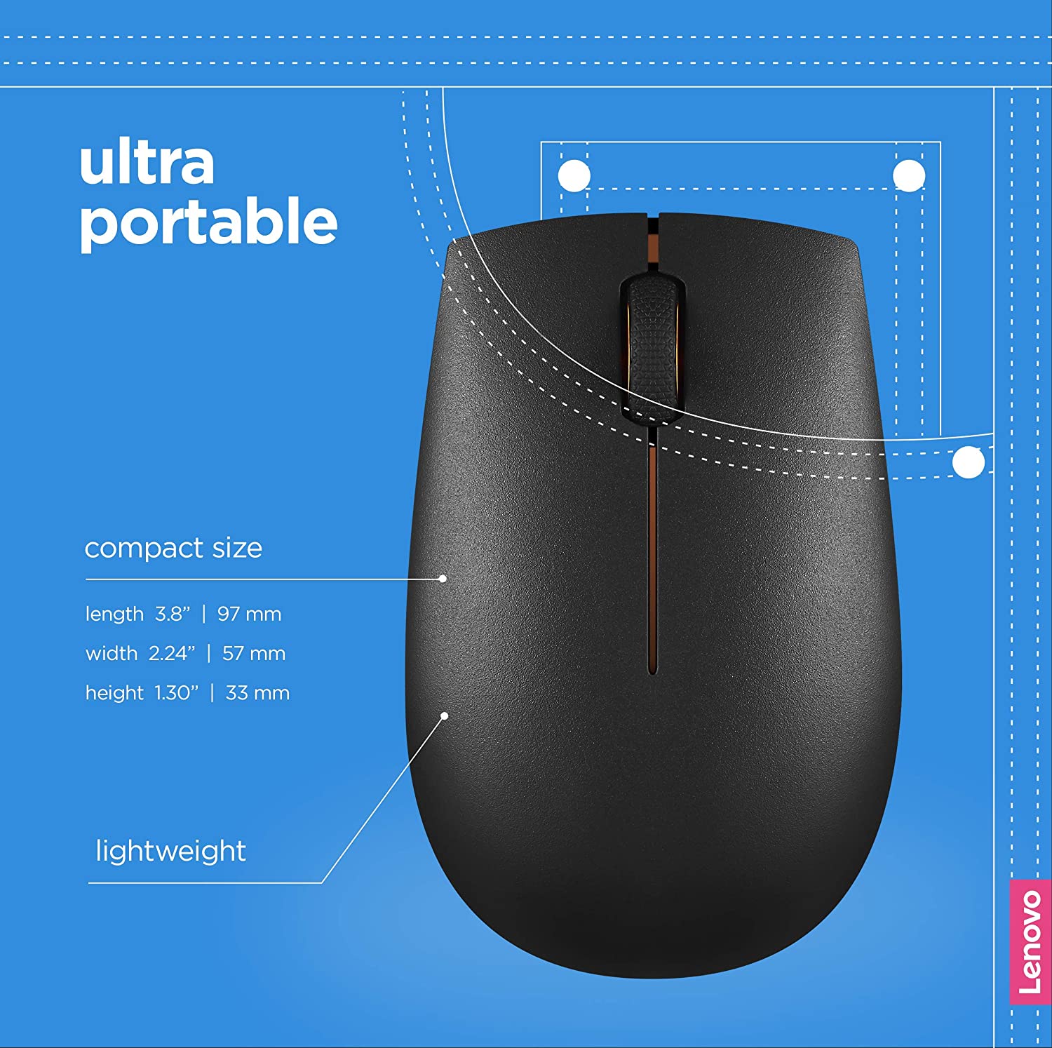 Souris sans fil Lenovo 300 Wireless Compact Mouse – Sbimali