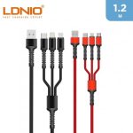 LDNIO 3.4A 3 EN 1 Câble de charge rapide avec une longueur de câble de 1,2 M – Image 3