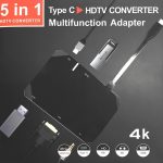 5IN1 Type-C To HDTV-Adapter Multi-Function Docking Station HUB Converter – Image 8