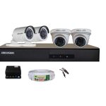 Kit vidéo surveillance 4 cameras et dvr Turbo HD Hikvision
