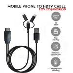 Bluetooth Transfer Audio USB HDMI Cable for IOS Type C Micro USB Android Phone Connect to TV HDTV Video Adapter Cable – Image 4