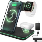 Support De Chargeur Sans Fil Qi 15W 3 En 1