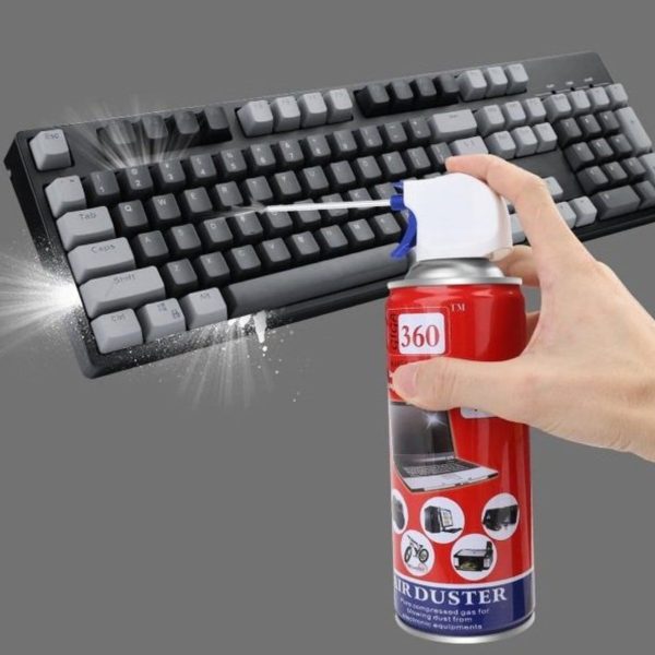 Giga360 Air Duster Spray Dépoussiérant-Gaz Sec 450ml