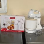 Mixeur Batteur Electrique Avec Bol-STPE-312 - 3L - 200 W - Blanc/Inox