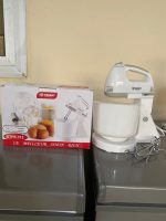 Mixeur Batteur Electrique Avec Bol-STPE-312 - 3L - 200 W - Blanc/Inox