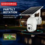 Caméra Solaire 4K Intelligente 4G, Alerte PTZ IP66 Vision Nocturne PIR Système De Surveillance – Image 5