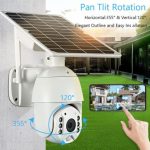 Caméra Solaire 4K Intelligente 4G, Alerte PTZ IP66 Vision Nocturne PIR Système De Surveillance – Image 3