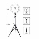 LED Ring Light-Lumière annulaire pour maquilleur Youtuber Live Video Photography + Trépied – Image 2