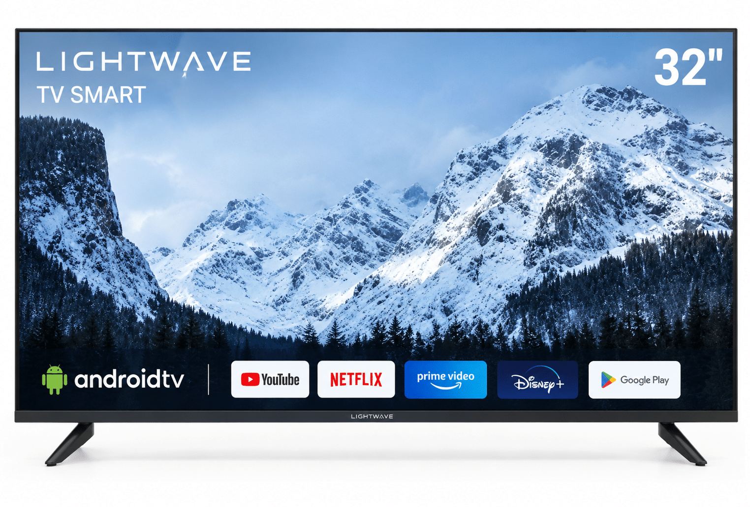Téléviseur Lightwave 32 pouces, paysage alpin LIGHTWAVE TV SMART 32 – Image 1