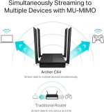 TP-Link Archer C64 AC1200 Wireless MU-MIMO WiFi Router – Image 3